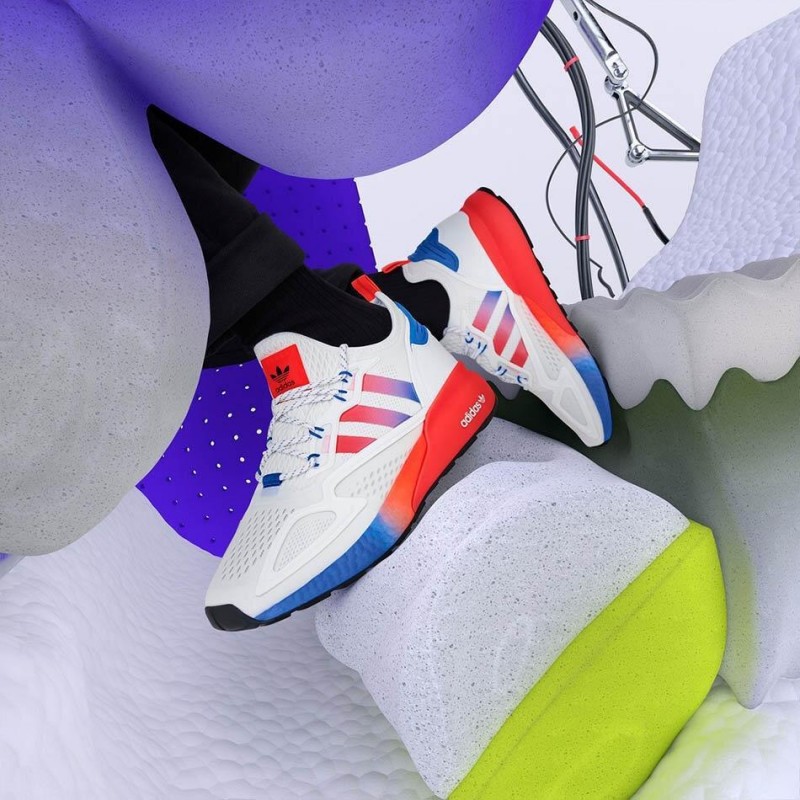 Giày Adidas ZX 2K Boost White Multi