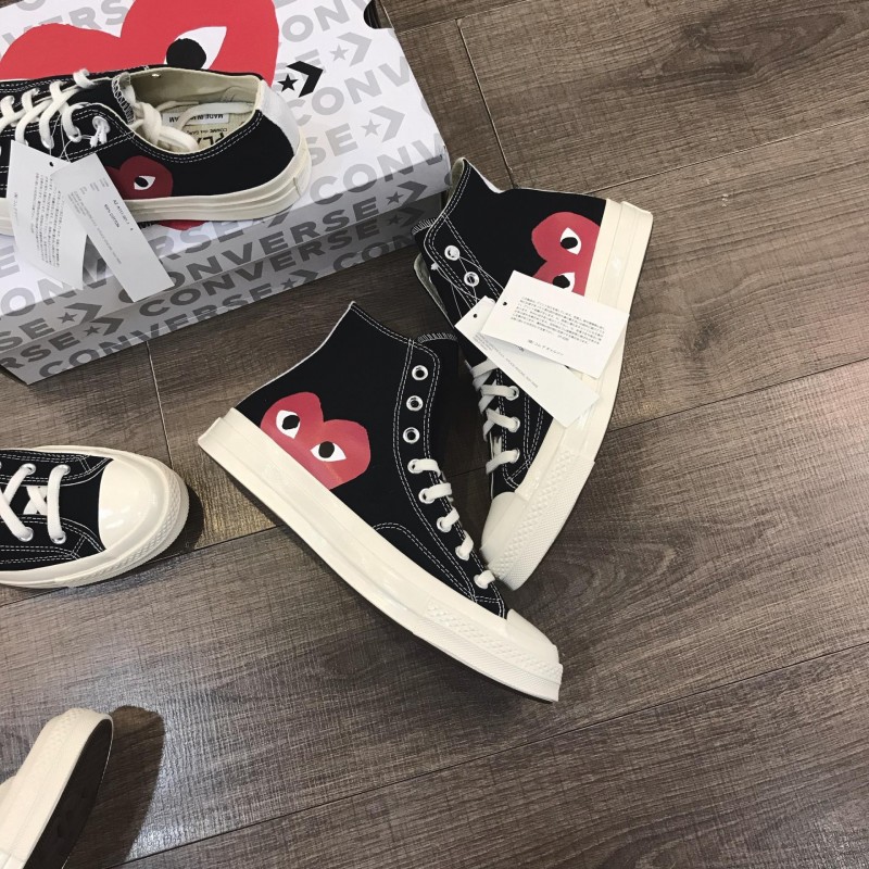 Converse CDG x Chuck Taylor 1970s Hi 'Play' Black